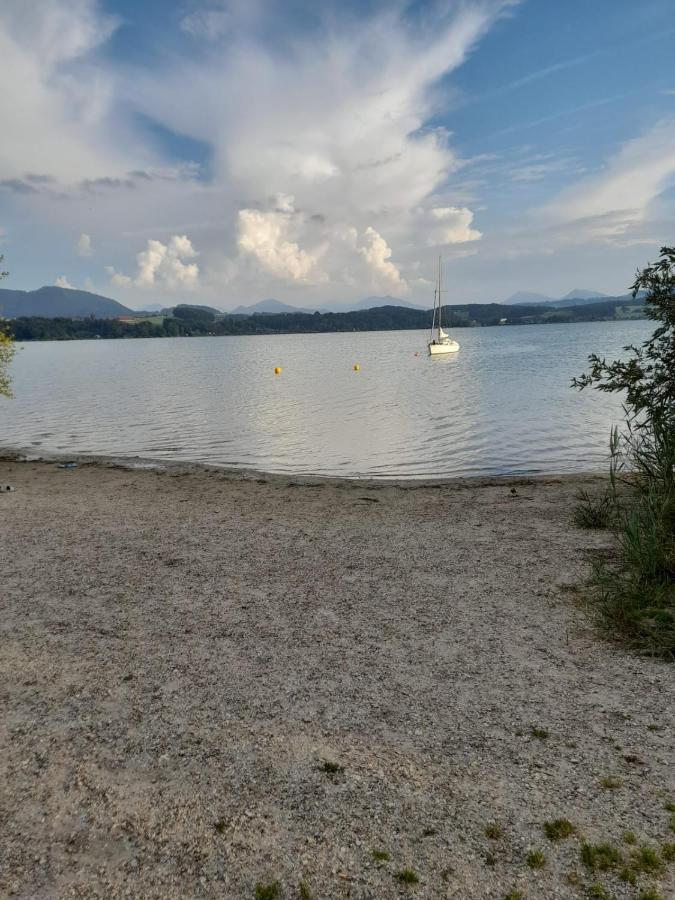 Mobilheim Chalet Bei Georg Seekirchen am Wallersee Exteriér fotografie